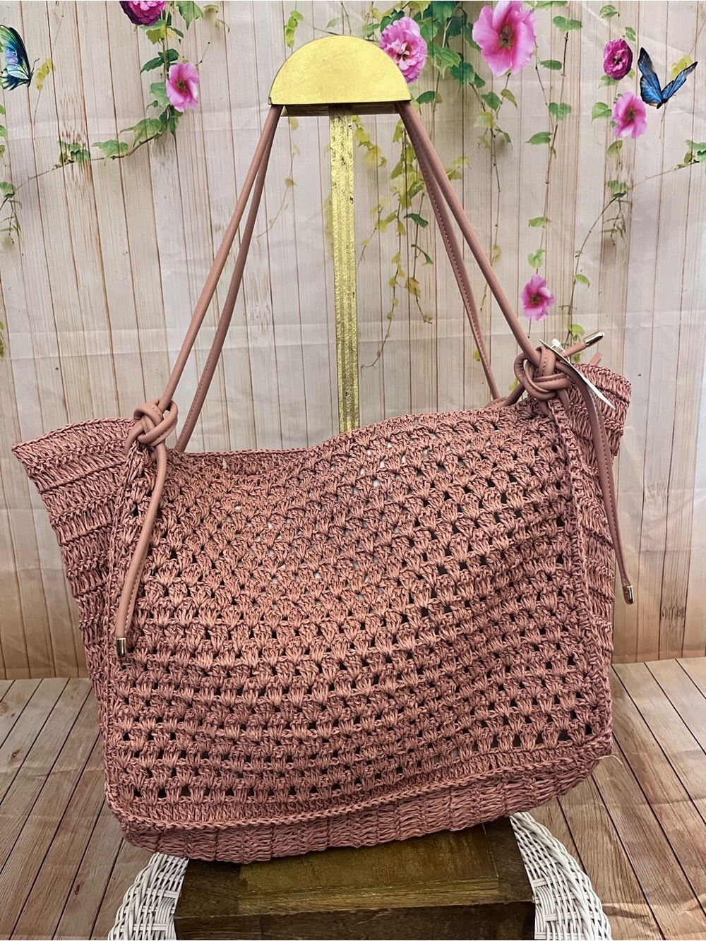 Dolce Vita Ravello Raffia Shoulder Bag - Picture 5 of 16